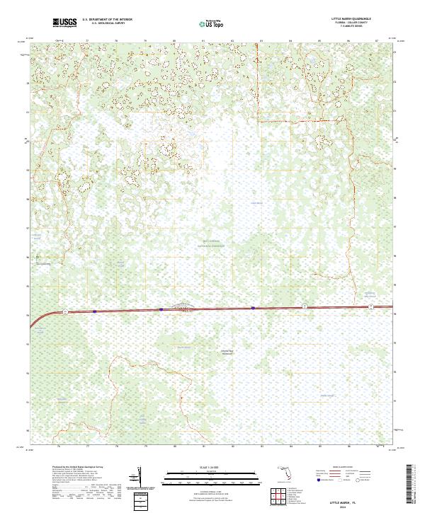 Little Marsh topographic map thumbnail