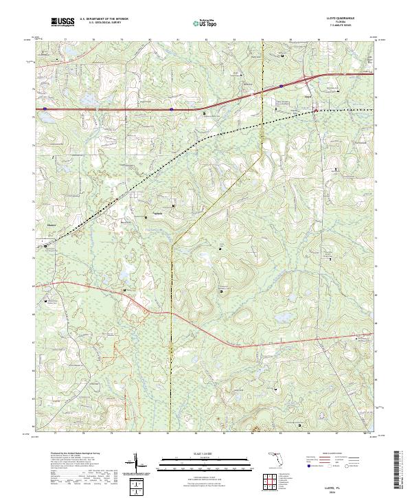 Lloyd topographic map thumbnail