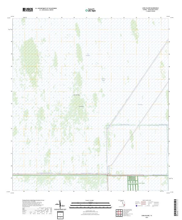 Long Island topographic map thumbnail