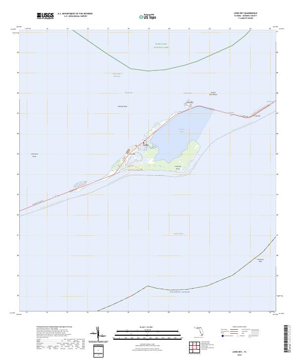 Long Key topographic map thumbnail