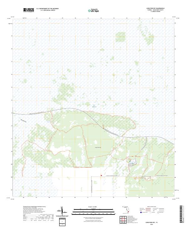 Long Pine Key topographic map thumbnail