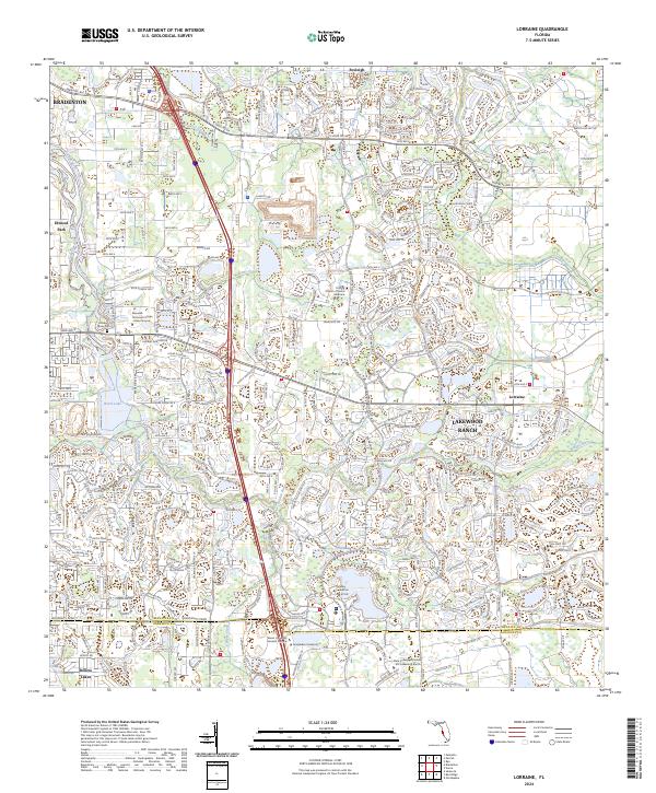 Lorraine topographic map thumbnail