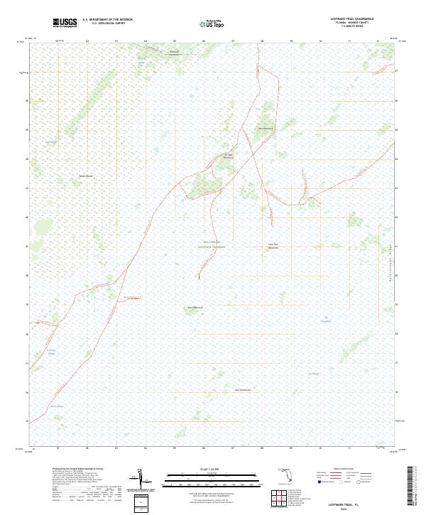 Lostmans Trail topographic map thumbnail