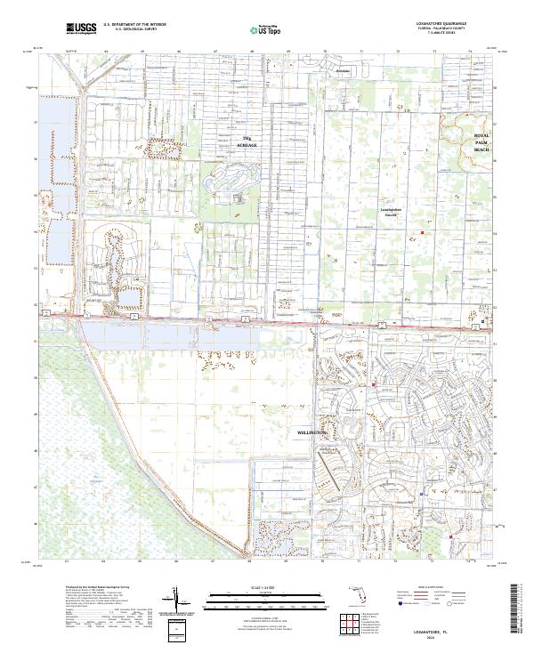 Loxahatchee topographic map thumbnail