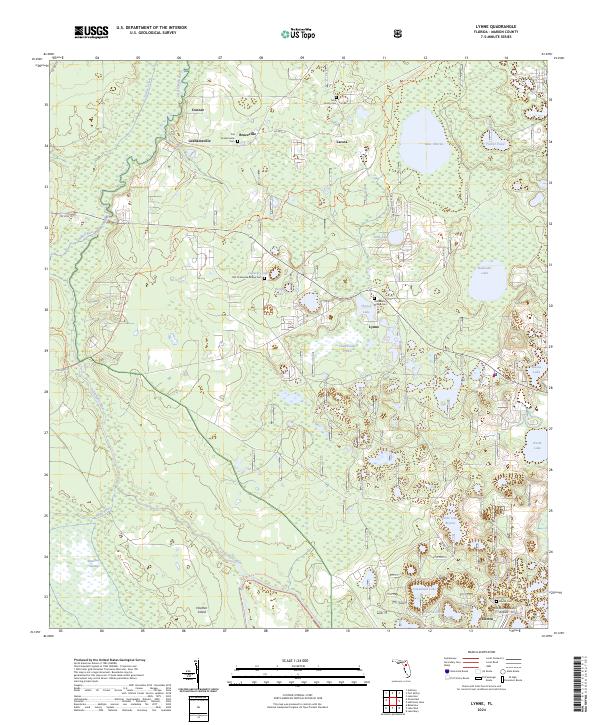 Lynne topographic map thumbnail