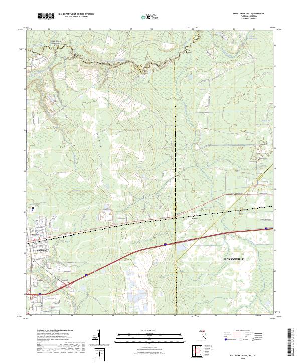 Macclenny East topographic map thumbnail