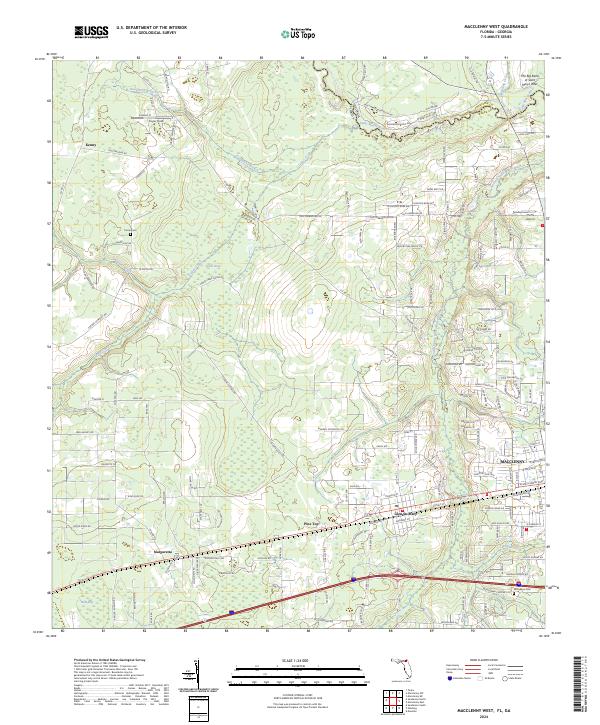 Macclenny West topographic map thumbnail