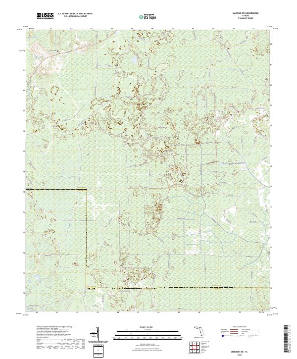 Madison SW topographic map thumbnail
