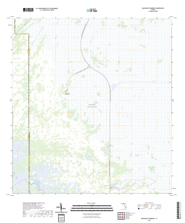 Mahogany Hammock topographic map thumbnail
