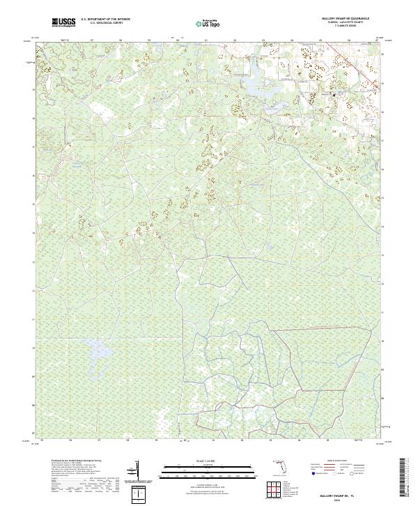 Mallory Swamp NE topographic map thumbnail