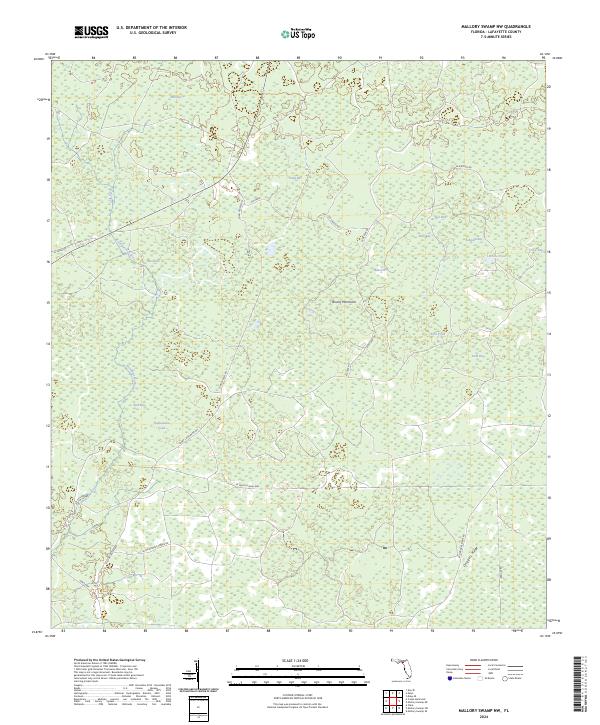 Mallory Swamp NW topographic map thumbnail
