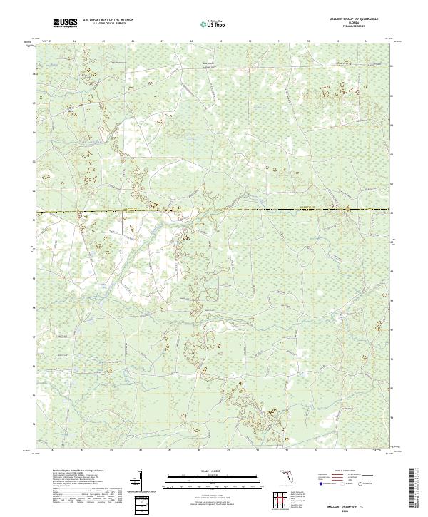 Mallory Swamp SW topographic map thumbnail