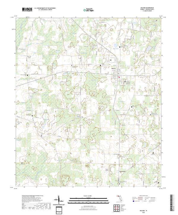 Malone topographic map thumbnail