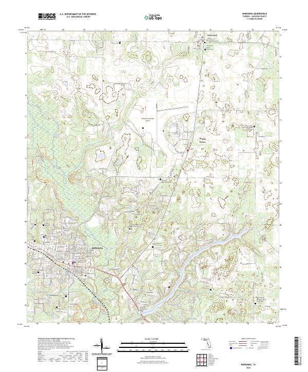 Marianna topographic map thumbnail