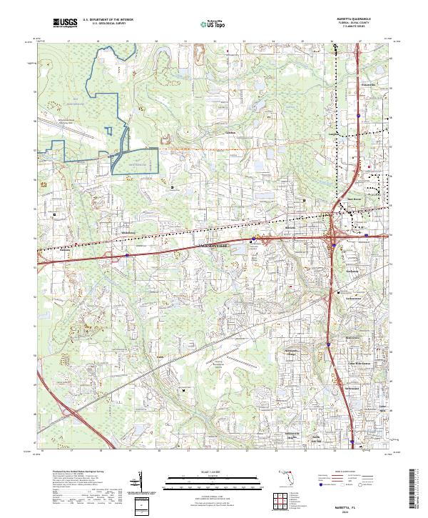 Marietta topographic map thumbnail