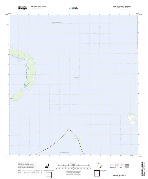 Marquesas Keys East 2024 topographic map thumbnail