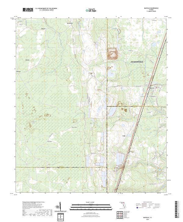 Maxville topographic map thumbnail