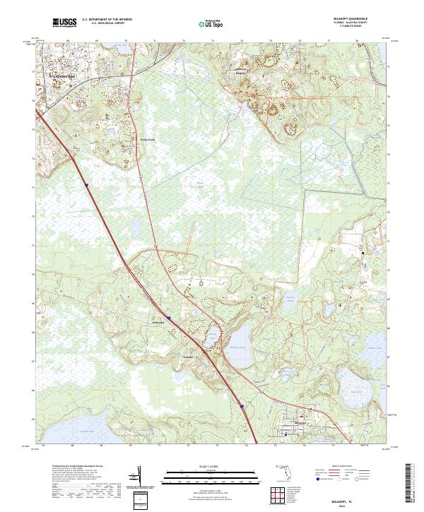 Micanopy topographic map thumbnail