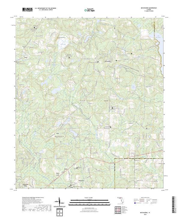 Miccosukee topographic map thumbnail