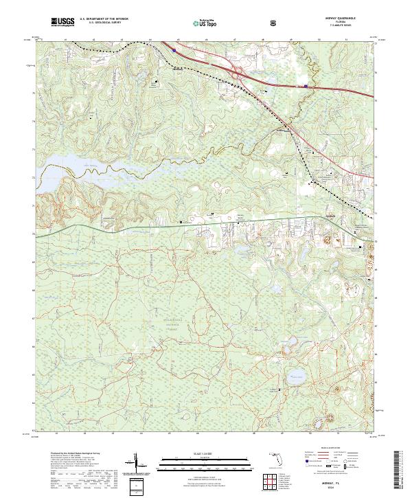 Midway topographic map thumbnail