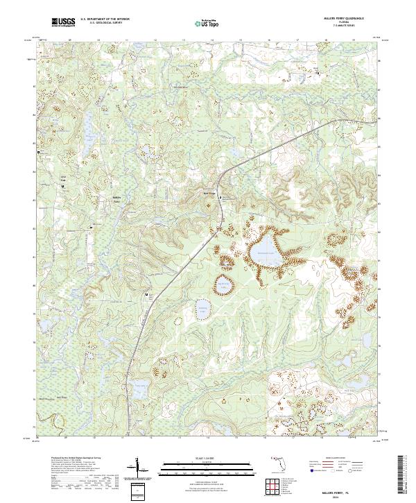 Millers Ferry topographic map thumbnail