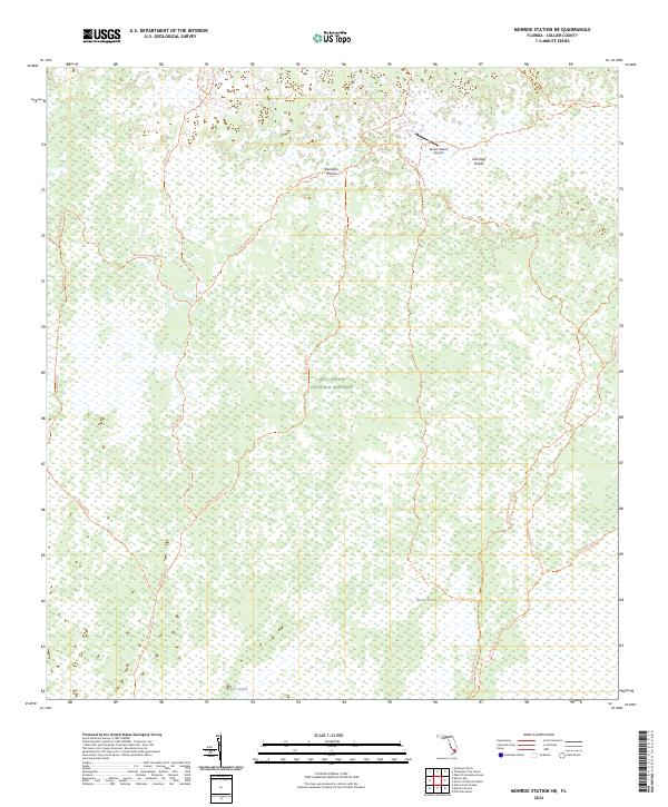 Monroe Station NE topographic map thumbnail