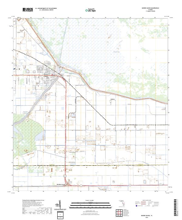 Moore Haven topographic map thumbnail
