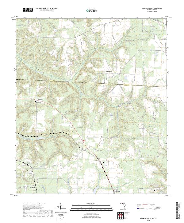 Mount Pleasant topographic map thumbnail