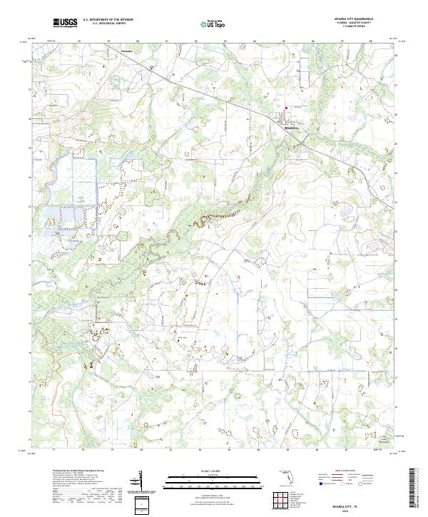 Myakka City topographic map thumbnail