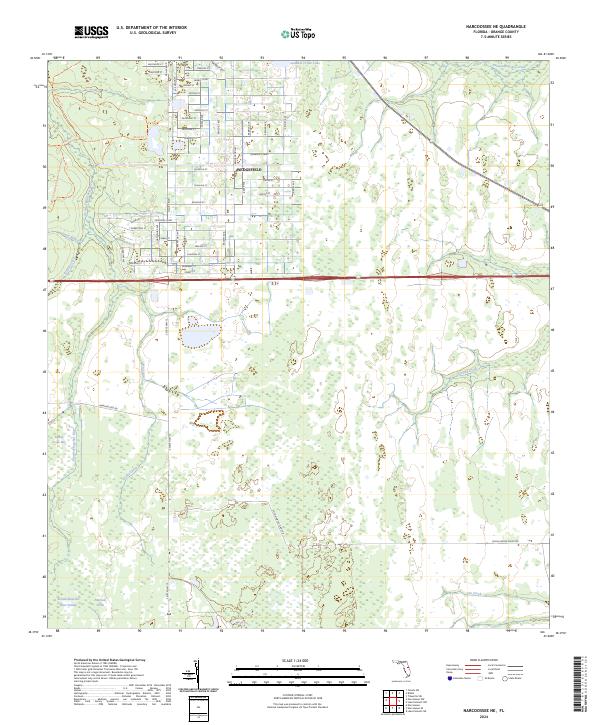 Narcoossee NE topographic map thumbnail
