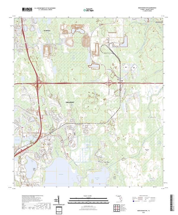 Narcoossee NW topographic map thumbnail