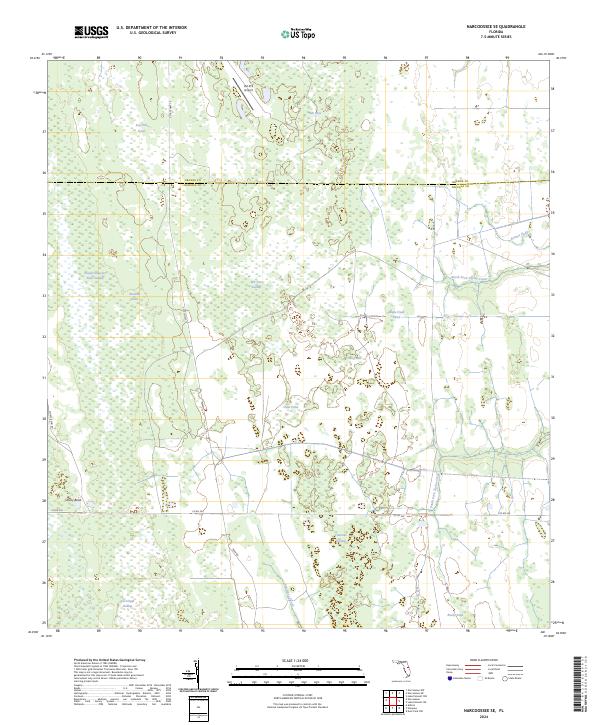 Narcoossee SE topographic map thumbnail