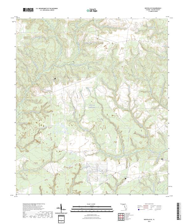Niceville SE topographic map thumbnail