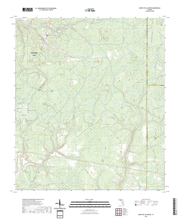 North of Allanton topographic map thumbnail
