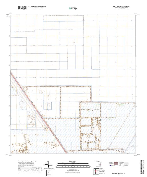 North of Deem City topographic map thumbnail