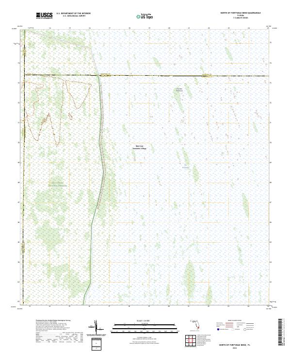 North of Fortymile Bend topographic map thumbnail