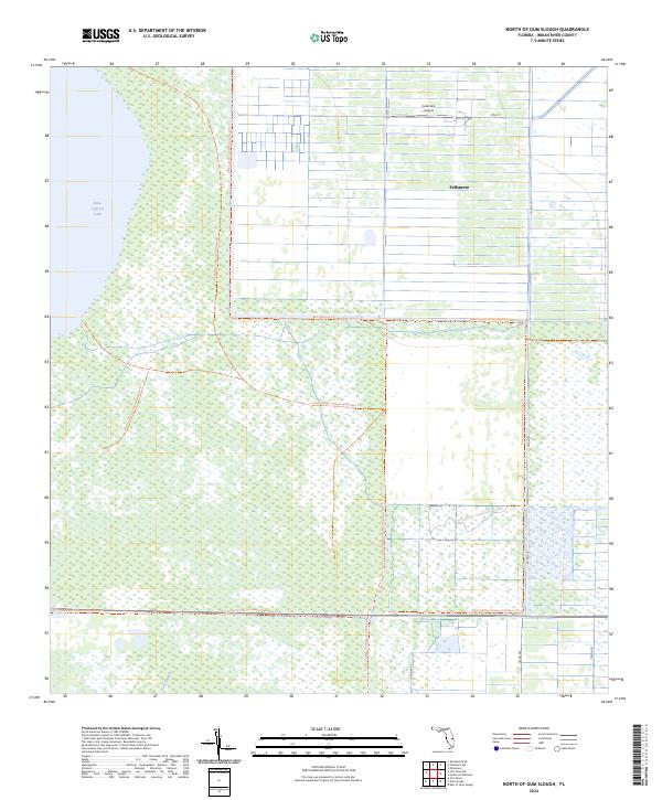 North of Gum Slough topographic map thumbnail