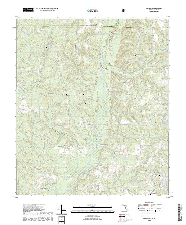 Oak Grove topographic map thumbnail