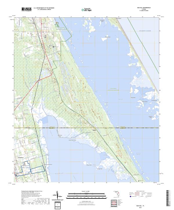 Oak Hill topographic map thumbnail