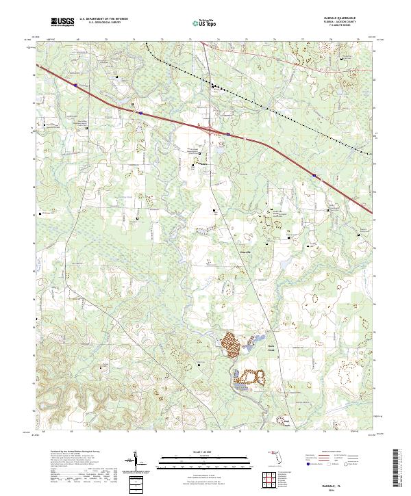 Oakdale topographic map thumbnail