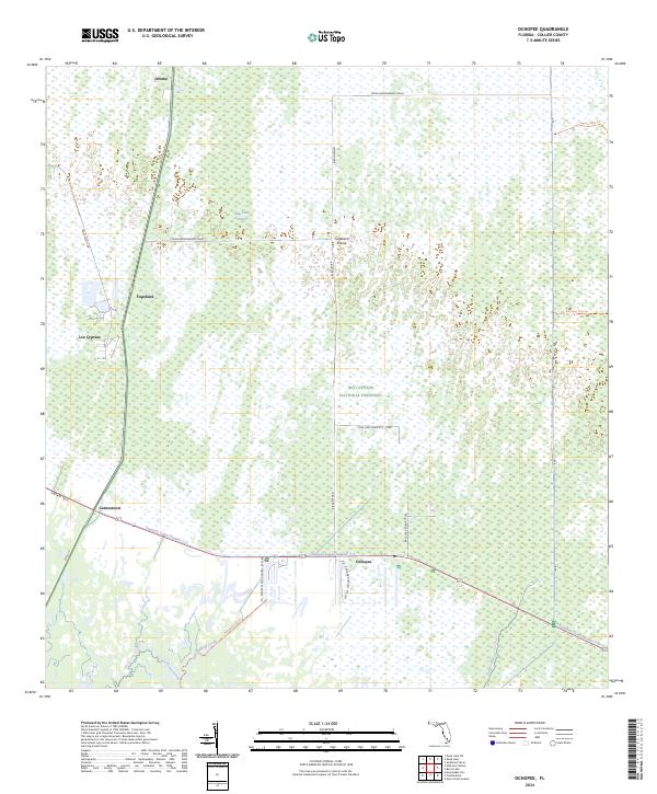 Ochopee topographic map thumbnail