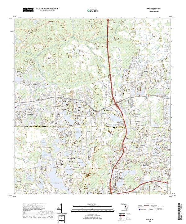 Odessa topographic map thumbnail