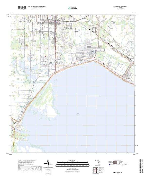 Okeechobee topographic map thumbnail