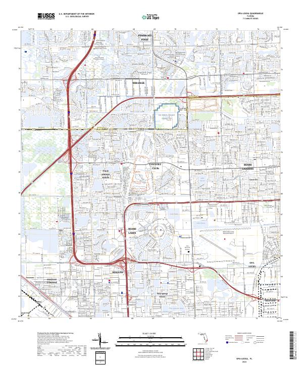 Opa-locka topographic map thumbnail