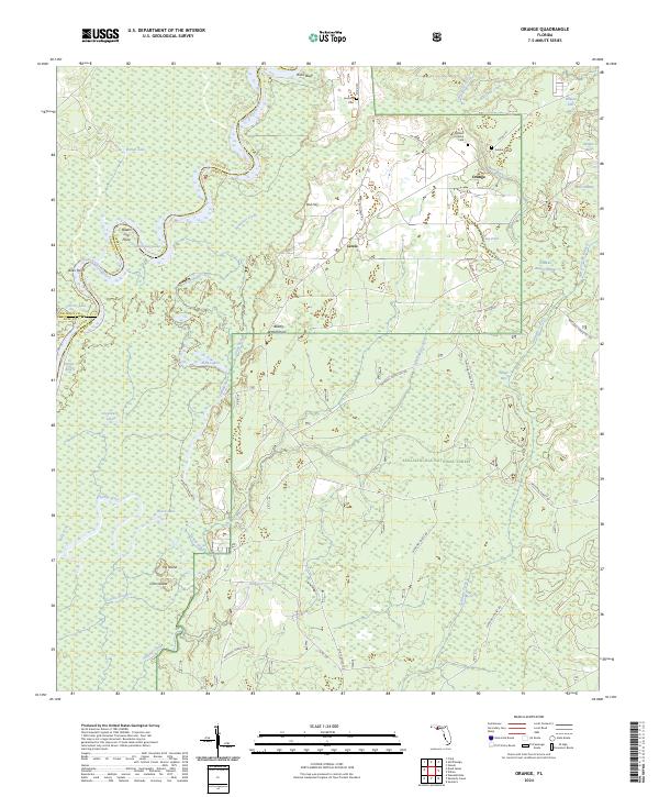 Orange topographic map thumbnail