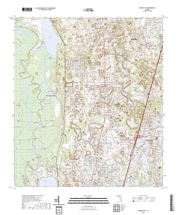 Orange City topographic map thumbnail