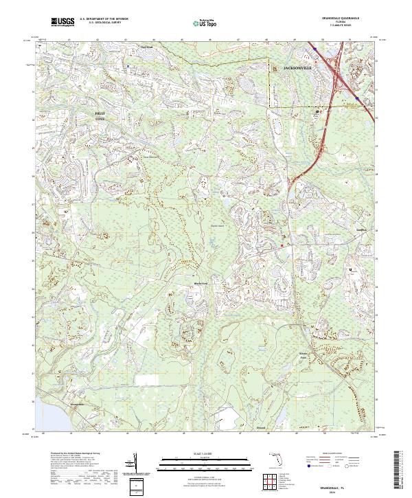Orangedale topographic map thumbnail