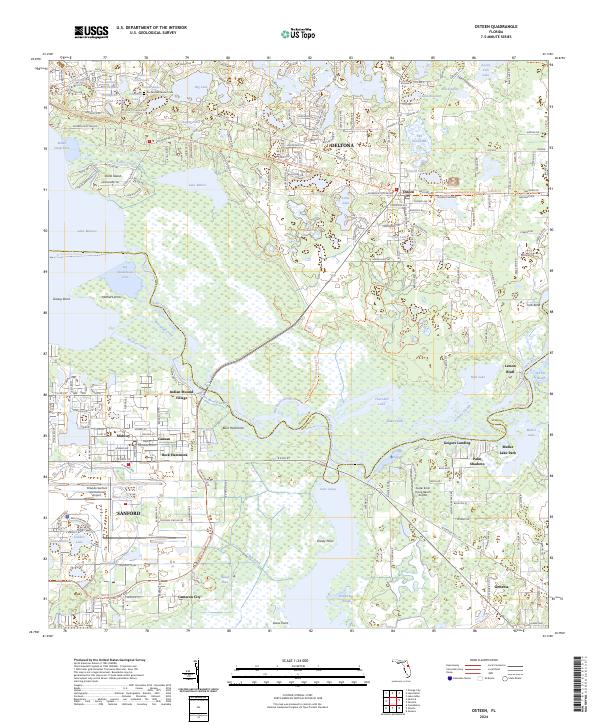 Osteen topographic map thumbnail