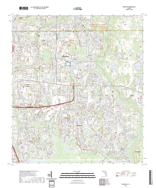 Oviedo SW topographic map thumbnail