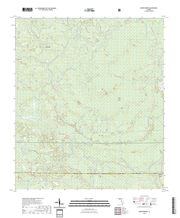 Owens Bridge topographic map thumbnail